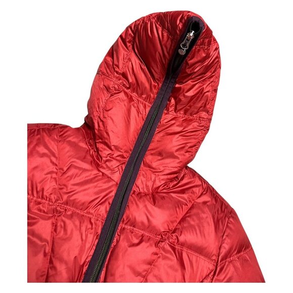 EDDIE BAUER Goose Down Designer Winter Puffer Parka Coat Jacket Womens Small - Picture 3 of 9